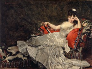 Porträtt av Mademoiselle de Lancey