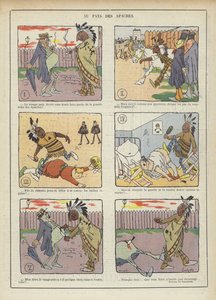I apachernas land. Illustration för Le Rire