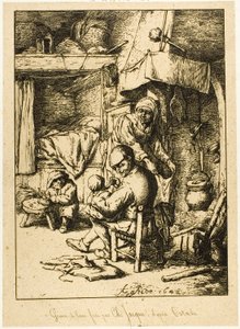 En far och hans familj av Charles Emile Jacque