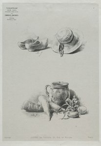 Kurs i teckning: Nr 4 - Stilleben. av Charles Emile Jacque