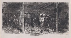 December från Album of Rustic Subjects, 1859. av Charles Emile Jacque