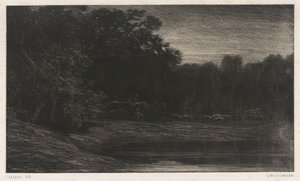 Rådjursjakt av Charles Emile Jacque