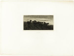 Kväll av Charles Emile Jacque