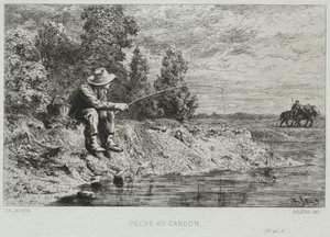 Fiske av Charles Emile Jacque
