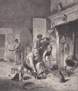 Välling, från Le Magasin Pittoresque, ca. 1852. av Charles Emile Jacque