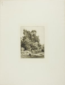 Landskap med koherde av Charles Emile Jacque
