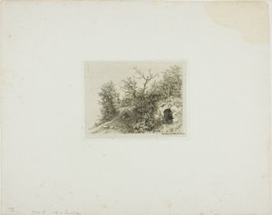 Man sittande på en kulle av Charles Emile Jacque