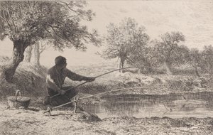 Betsfiske, 1864. av Charles Emile Jacque