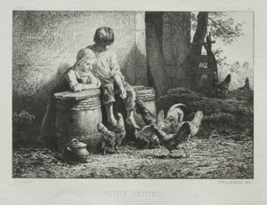 Lite lite. av Charles Emile Jacque