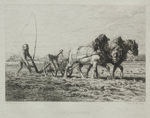 Plöjning av Charles Emile Jacque