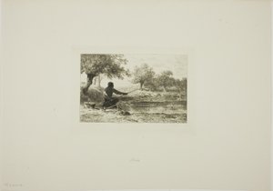 Polfiske av Charles Emile Jacque
