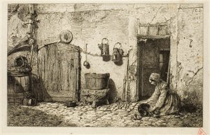 Bryggeripiga av Charles Emile Jacque