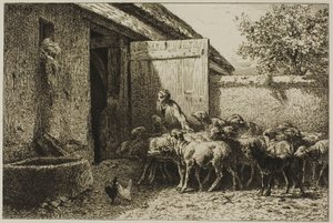 Herdinna av Charles Emile Jacque