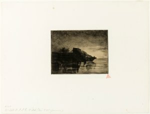 Sex kor på en vattningsplats av Charles Emile Jacque