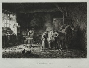 Smeden av Charles Emile Jacque