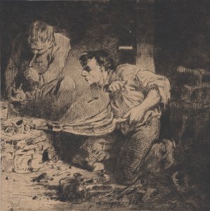 Förfalskarna, 1843. av Charles Emile Jacque