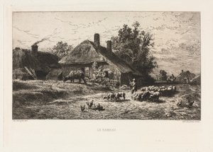 Hamleten av Charles Emile Jacque