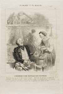 Uppfinningen av ett nytt bröstelixir (skylt 14) av Charles Emile Jacque