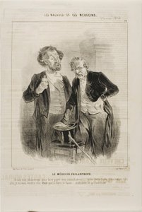 Den filantropiske doktorn (skylt 10) av Charles Emile Jacque