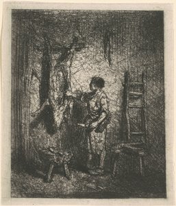 Grisslaktaren av Charles Emile Jacque
