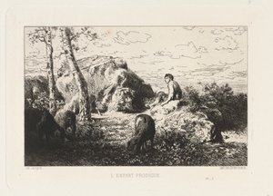Den förlorade sonen av Charles Emile Jacque