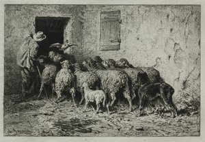 Returen av Charles Emile Jacque