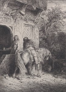 Ryttaren, ca. 1845. av Charles Emile Jacque