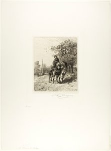 Dragvägen av Charles Emile Jacque