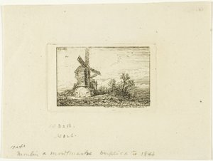Väderkvarn av Charles Emile Jacque