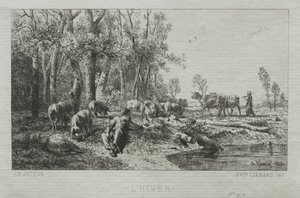 Vinter av Charles Emile Jacque