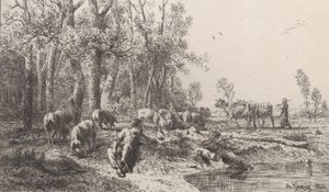Vinter, 1864. av Charles Emile Jacque