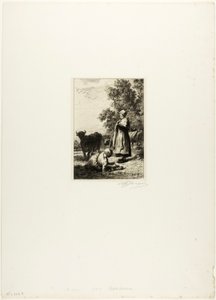 Unga koherdar av Charles Emile Jacque