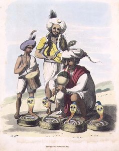 Snake Charmers nära byn Manupar, skylt 24 från 