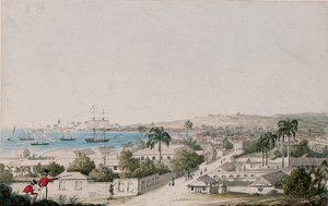 Utsikt över Carlisle Bay och Bridgetown, Barbados