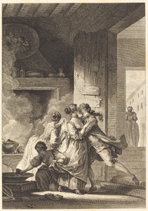 Vi tänker aldrig på allt av Charles Emmanuel Patas after Jean Honoré Fragonard