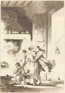 Vi tänker aldrig på allt av Charles Emmanuel Patas after Jean Honoré Fragonard