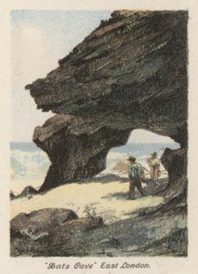 Sydafrika: "Bats Cave", East London (färglitografi) av Charles Ernest Peers