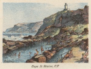 Sydafrika: Cape St Blaize, CP (färglitografi) av Charles Ernest Peers