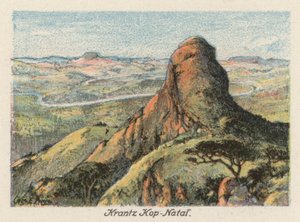 Sydafrika: Krantz Kop, Natal (färglitografi)