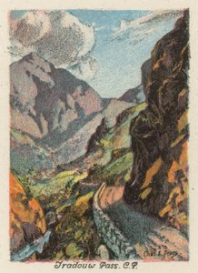 Sydafrika: Tradouw Pass, CP (färglitografi) av Charles Ernest Peers
