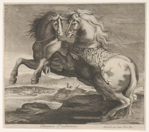 Chevaux Poulonnous. av Charles Errard le fils