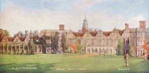 Knole House: Södra framsidan (färglitografi) av Charles Essenhigh Corke
