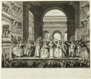 Kröning av Voltaire av Charles Etienne Gaucher