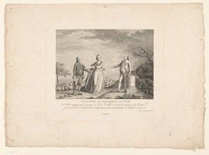 Jacques Neckers återkomst, 1788 Le recall de Monsieur Necker (titel på objekt) av Charles Etienne Gaucher