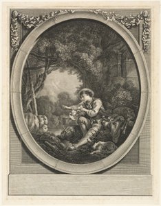Kuriren anländer av Charles Etienne Gaucher