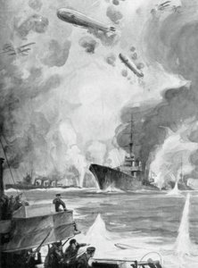 Cuxhaven Raid, 25 december 1914, 1926. av Charles Fouqueray