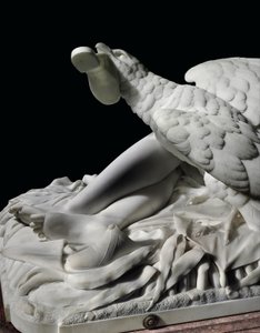 En figur av Rhodopis i naturlig storlek på sockel, 1862 av Charles Francis Fuller