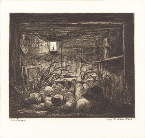 Sover ombord på Bottin av Charles Francois Daubigny