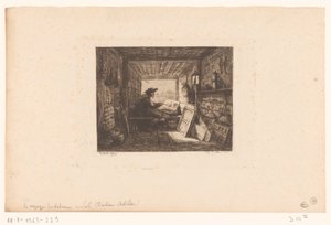 En konstnärs ateljé Le bateau-atelier Serier med landskap och händelser kring vatten (serietitel) Voyage en bateau av Charles Francois Daubigny