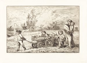 Går ombord på Bottin av Charles Francois Daubigny
